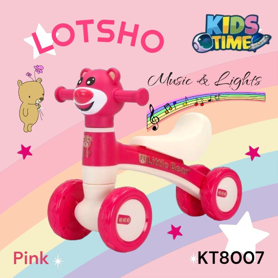 KT 8007 Balance Bike Push Bike Roda 4 Kids Time