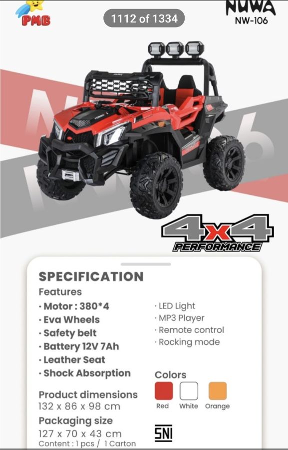 NW 106 Jeep Giant 4 Wd Ban Karet