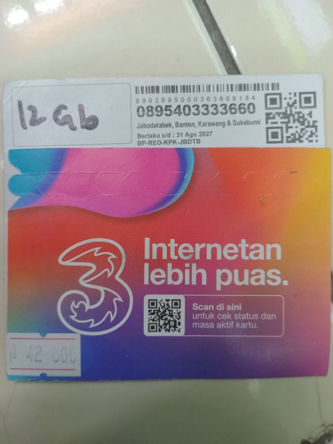 KARTU PERDANA TRI KOSONGAN FRC