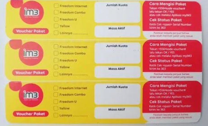 VOUCHER INDOSAT UNLIMITED 45GB 30 HARI