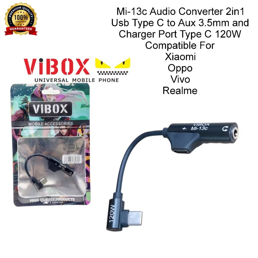 KD Splitter VIBOX Mi-13 2 In 1 Type C