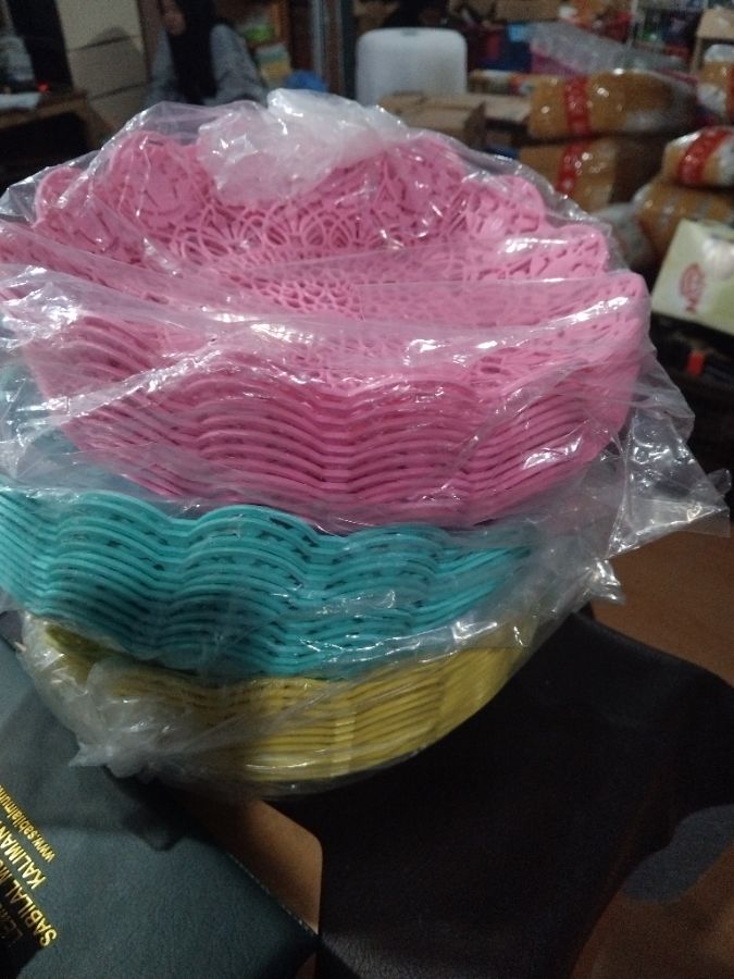 Piring rotan WARNA 22cm