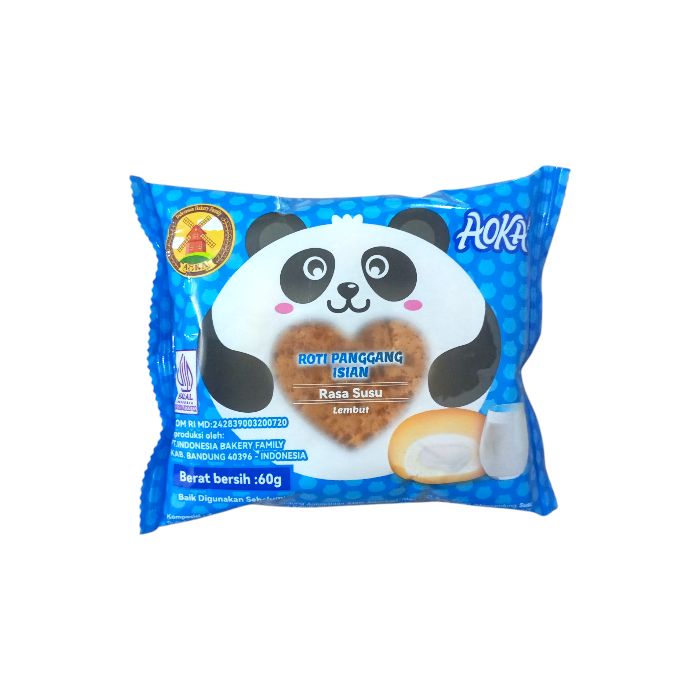 Aoka Roti Panggang Isian 60gr Susu