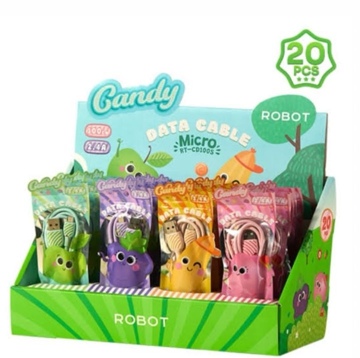 KABEL DATA ROBOT RT-CD100S KEMASAN CANDY