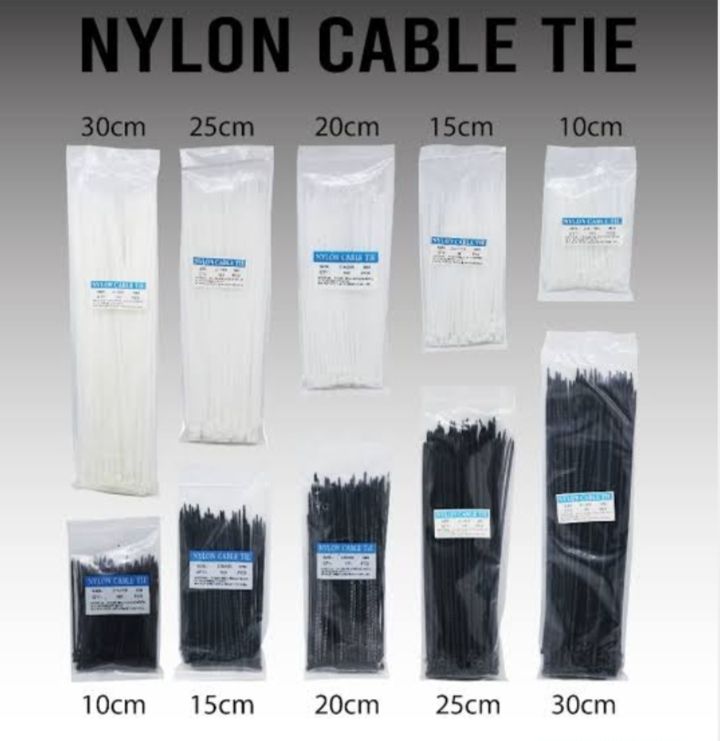 KABEL TIES/TALI RIPET HITAM &PUTIH