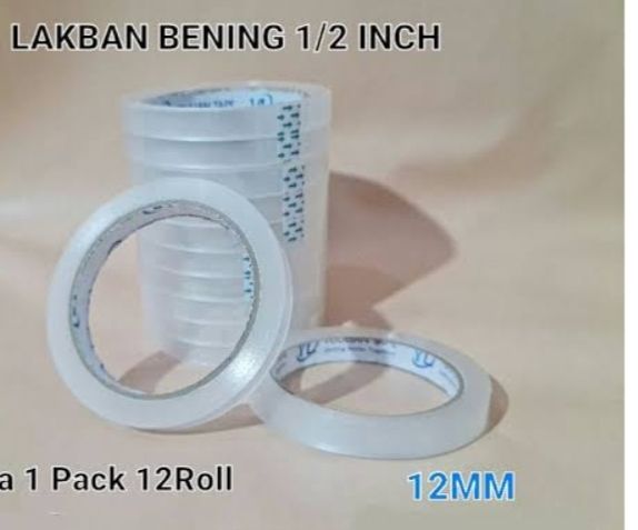 LAKBAN BENING UKURAN 12 MM