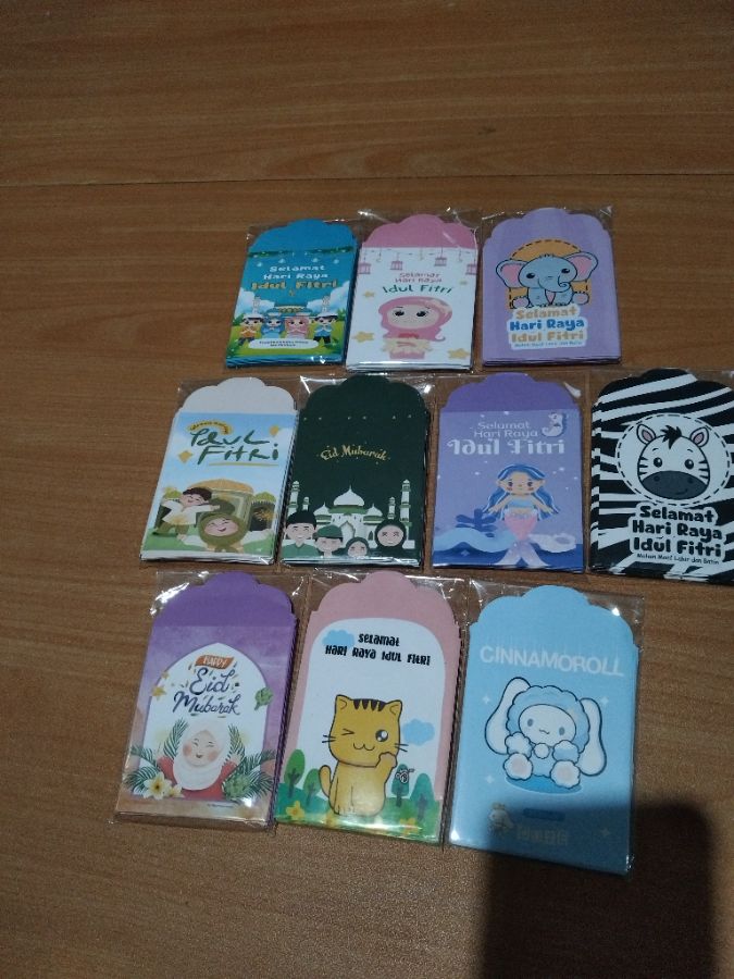 Amplop lebaran KARTUN MEDIUM (10lbr)