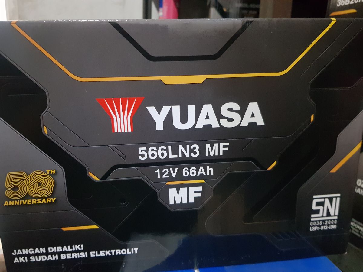 Accu Yuasa MF/kering 566LN3 new pajero