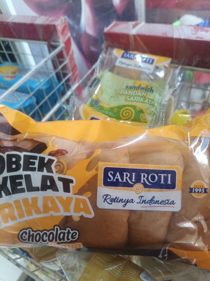 Roti sobek coklat srikaya