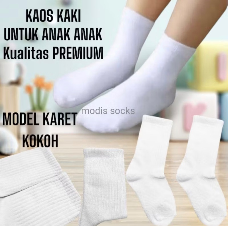 KAOS KAKI ANAK PANJANG PUTIH K11