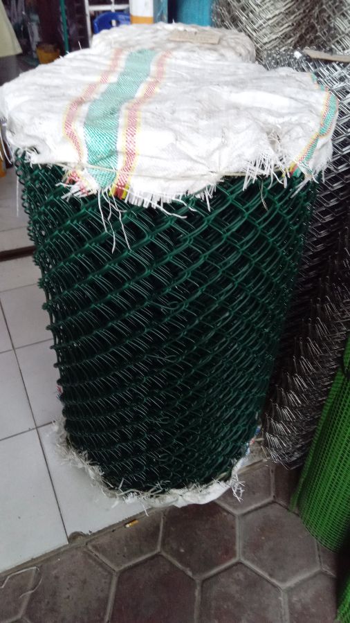Kawat Harmonika PVC Hijau 12/40 (1 Meter) (Meter)