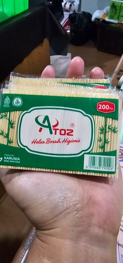 Tusuk gigi Atoz sachet (200pc/bks)