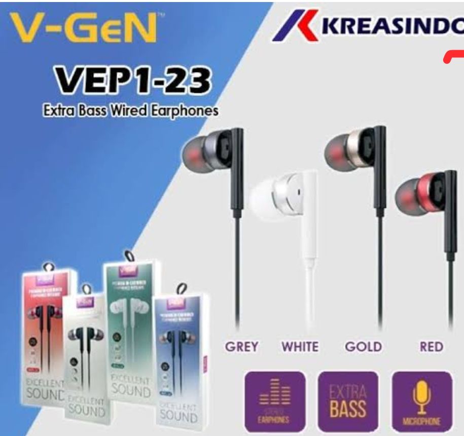 HEADSET  V-GEN VEP1-23
