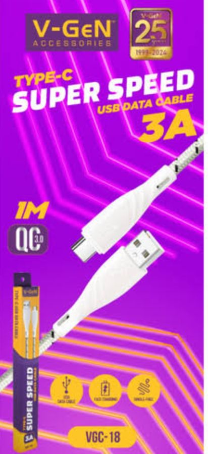 KABEL DATA TYPE-C V-GEN VGC-18