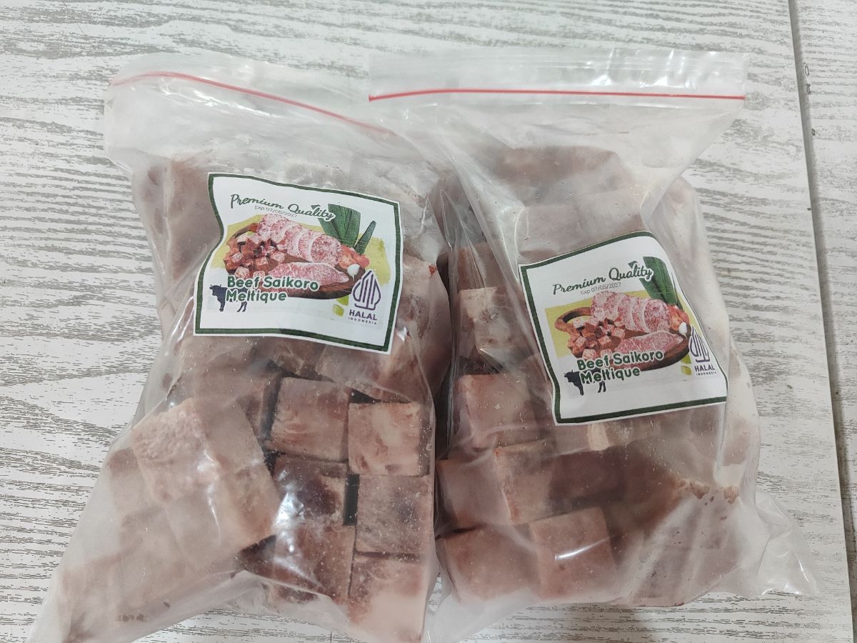 Beef Saikoro Steak Repack  500g 