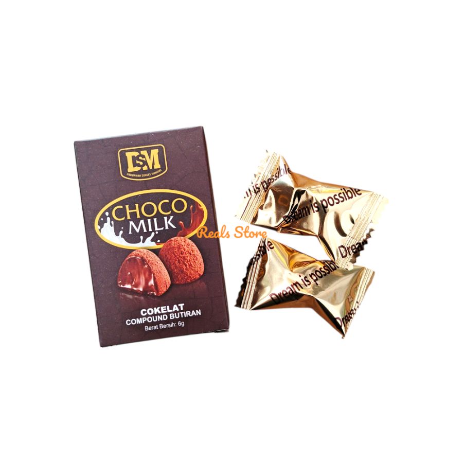 Dsm Choco Milk Cokelat Compound Butiran 6gr