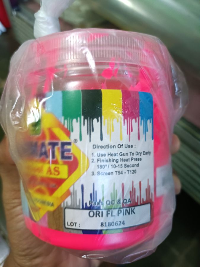 Plastisol Flo Pink 500gr
