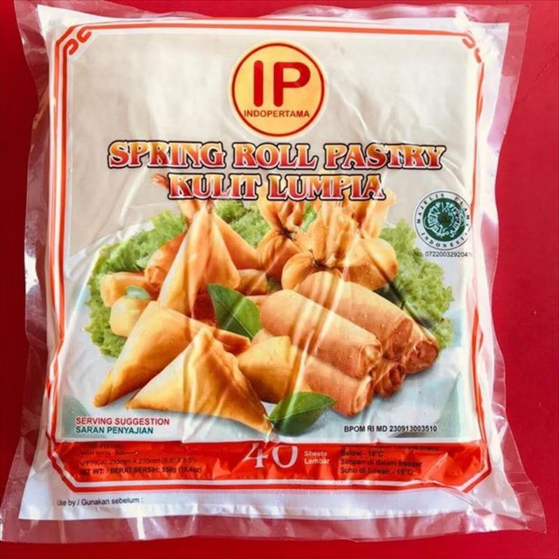 IP Kulit Lumpia 40pcs 21,5cm 550g 