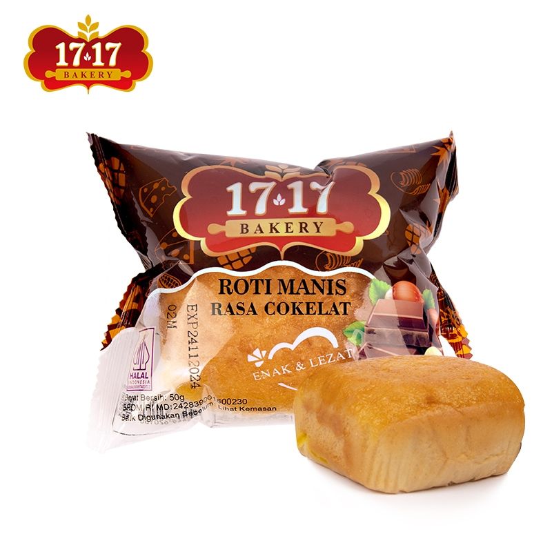 17 17 Bakery Roti Manis Cokelat