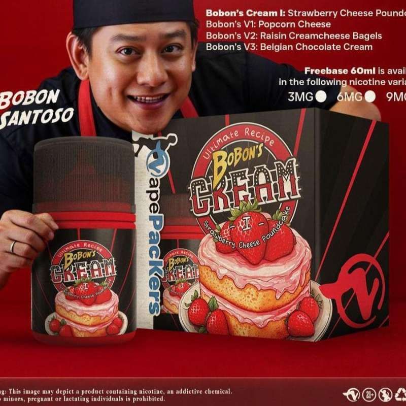 Bobon Cream Strawberry cheese pundcake 60ml