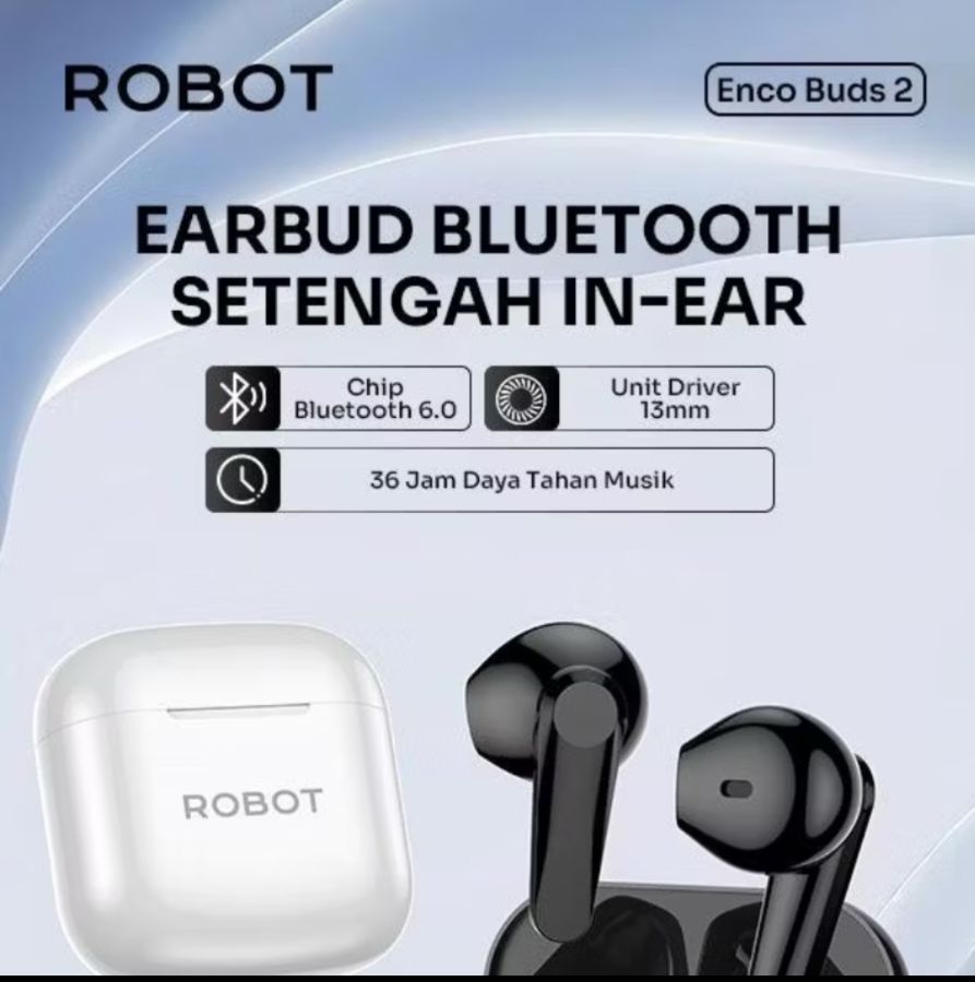 HEADSET BLUETOOTH ROBOT ENCOBUDS 2 