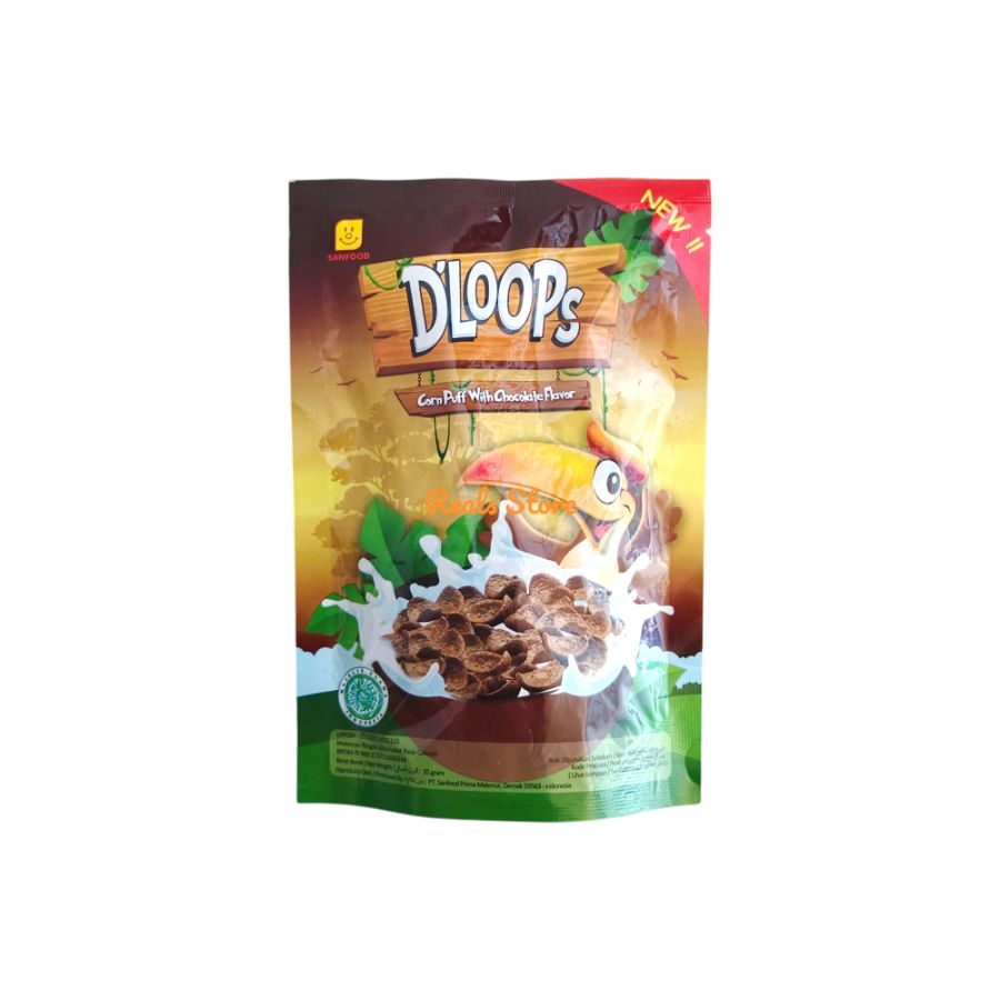 Dloops Corn Cokelat 35gr