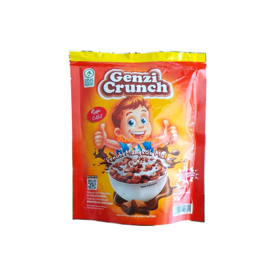 Genzi Crunch Rasa Coklat 30gr