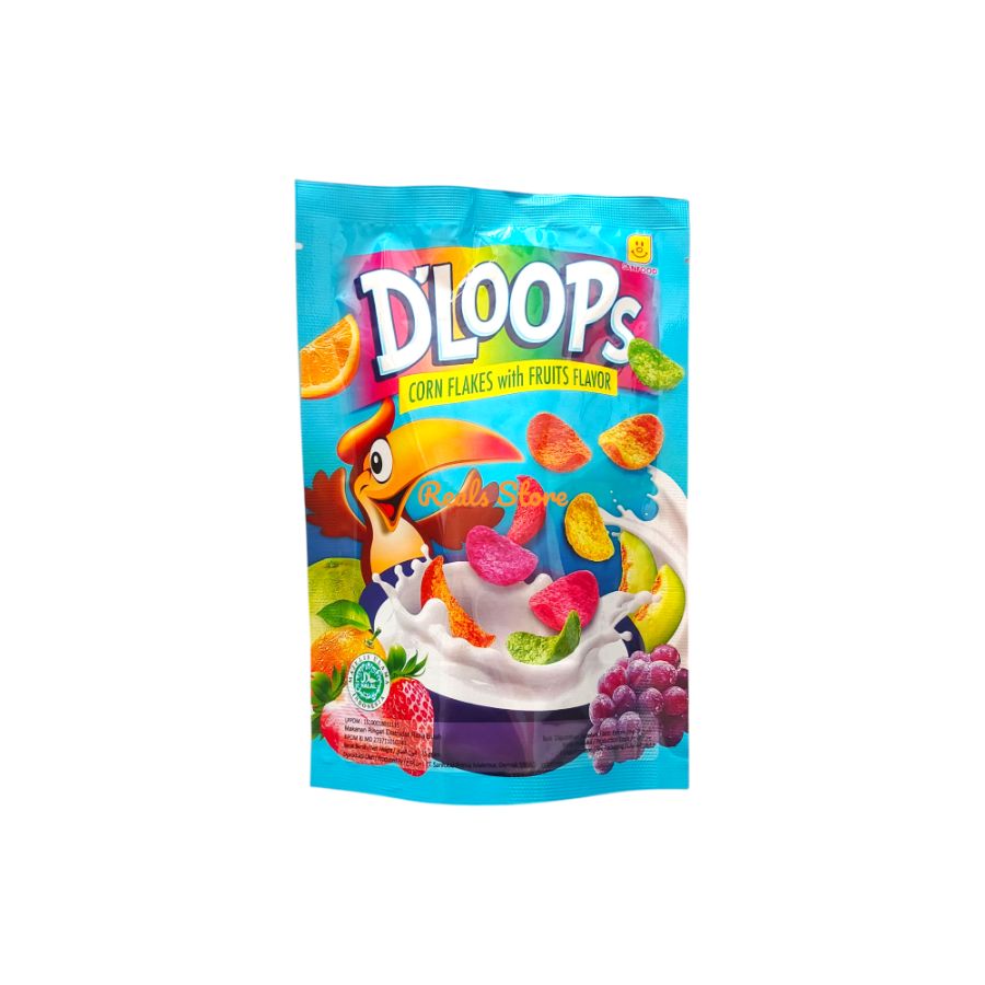 Dloops Corn Flakes Buah 35gr