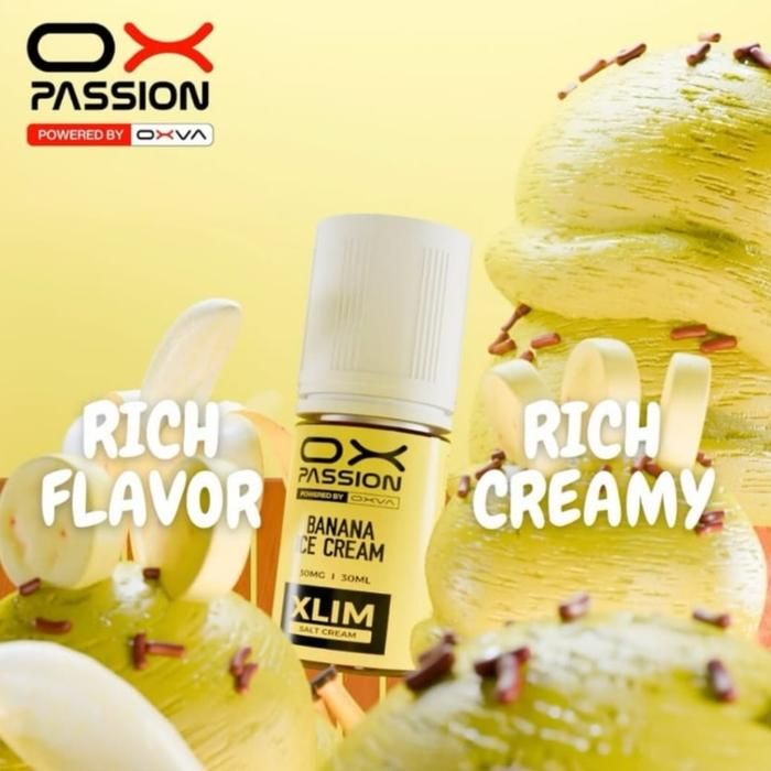 OX Passion Banana Ice Cream Salt 30ml 30mg