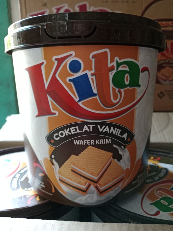Kita Wafer krim Coklat Vanila