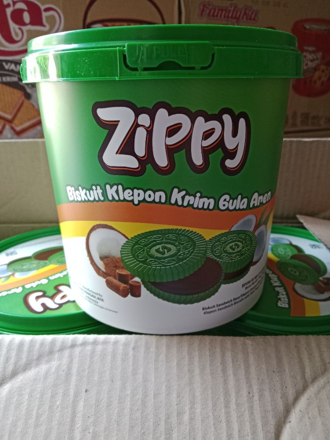 Zippy Biskuit Klepon Krim Gula Aren
