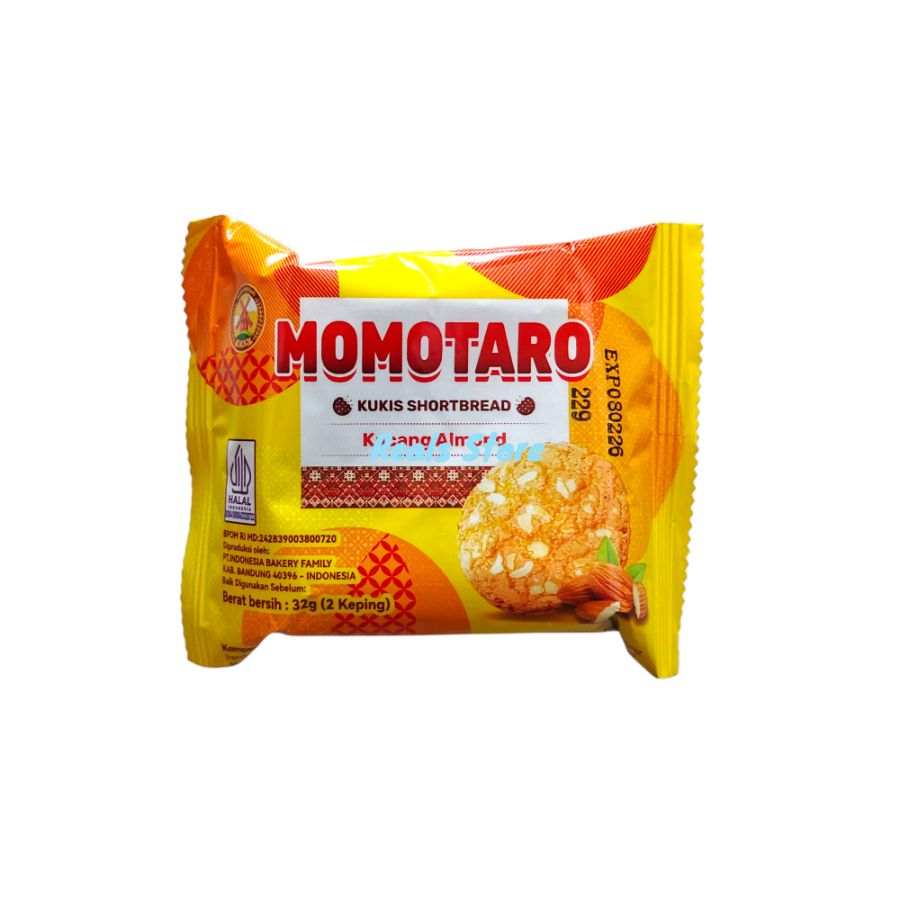 Momotaro Kukis Shortbread Kacang almond 32gr