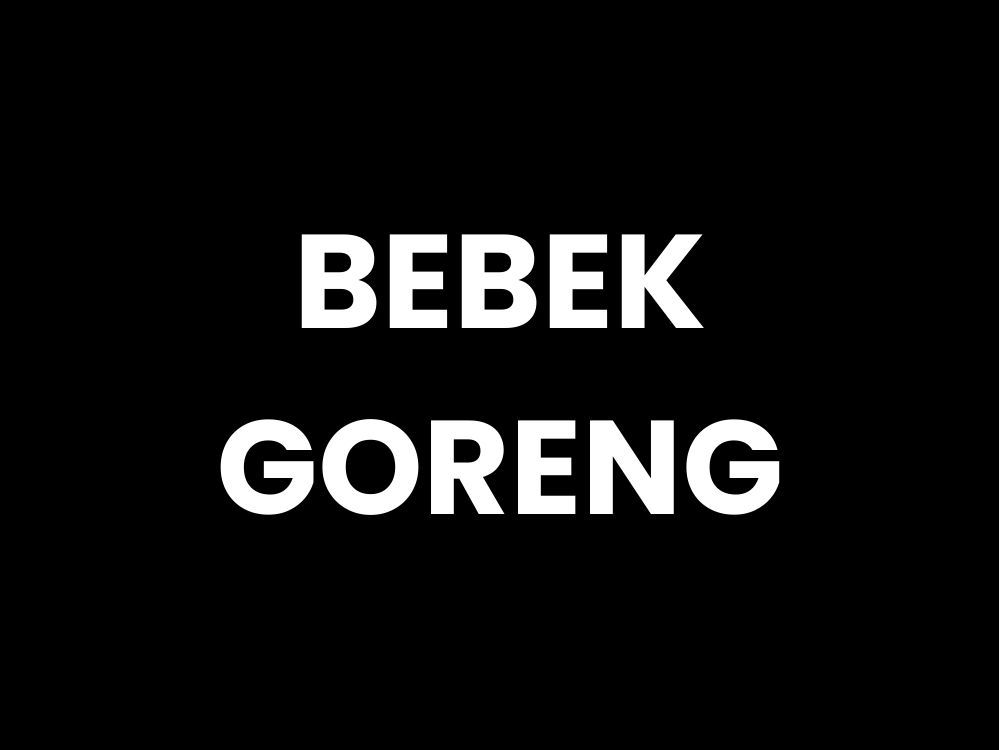 BEBEK GORENG