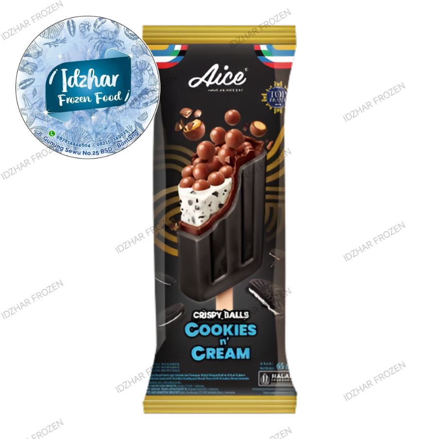 Aice Crispy Balls Cookies & Cream 65ml