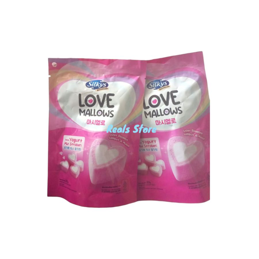 Silkys Love Mallows Yogurt Mur Stroberi 