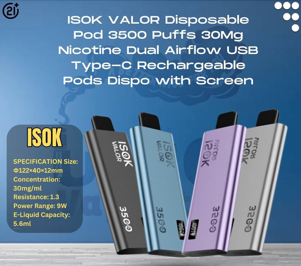 ISOK VALOR Disposible 3500puff