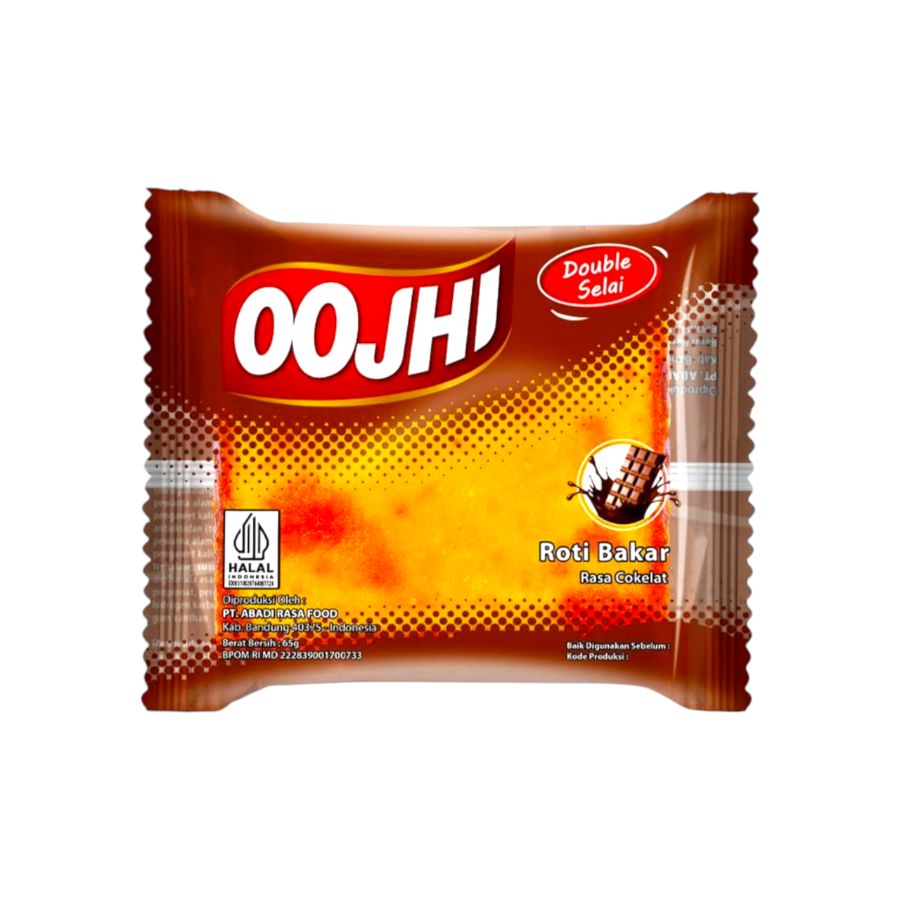 Oojhi Double Selai Roti bakar Coklat 60gr