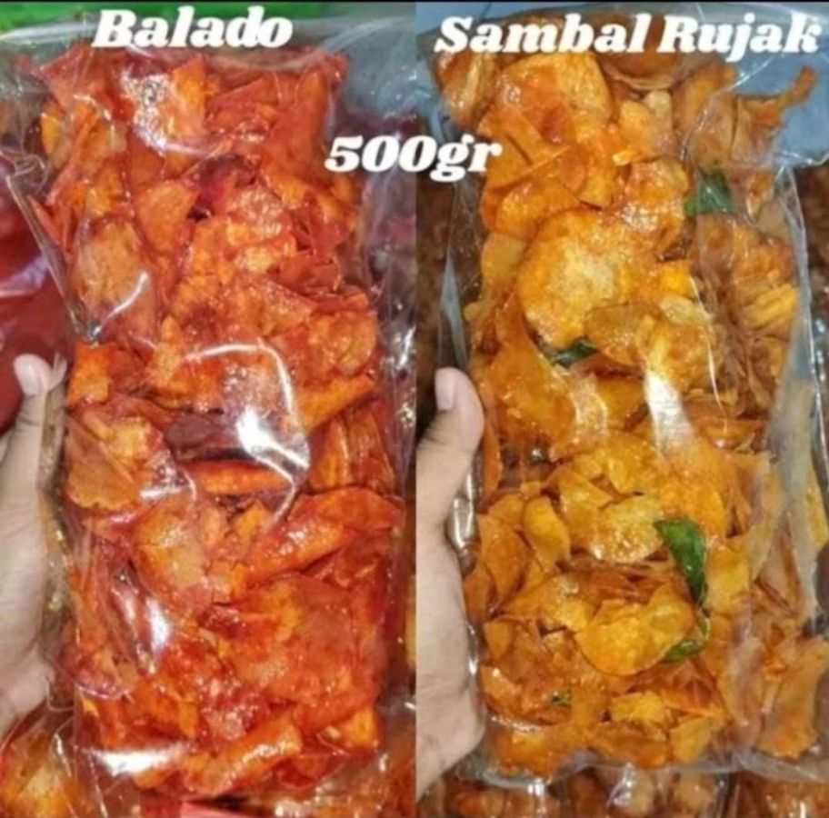 Keripik Sanjay 500gr balado/sambal rujak