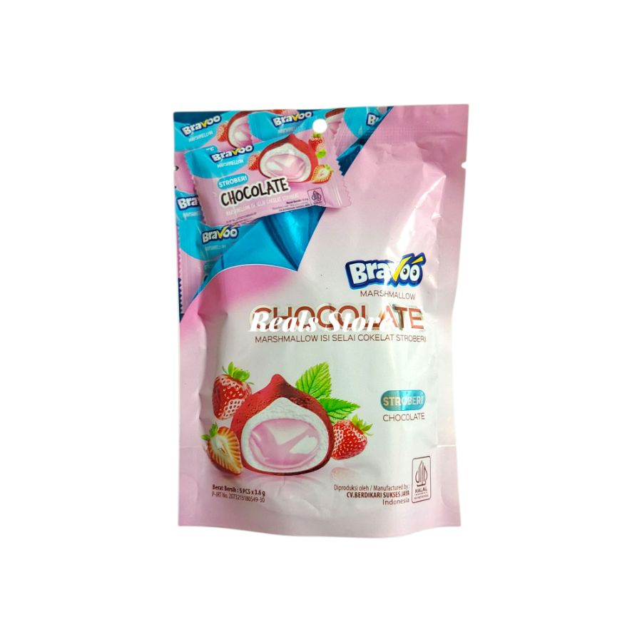 Bravoo Marshmalow Chocolate Stroberi 3,6gr