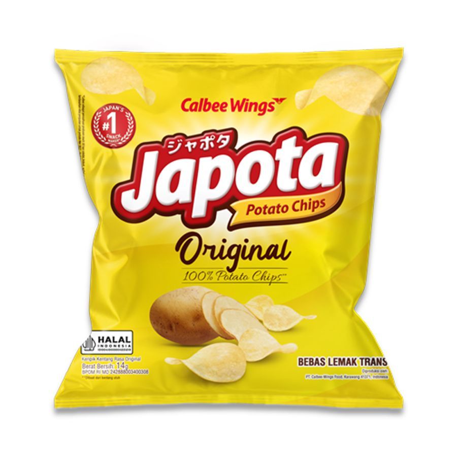 Japota Potato Chips Original 14gr