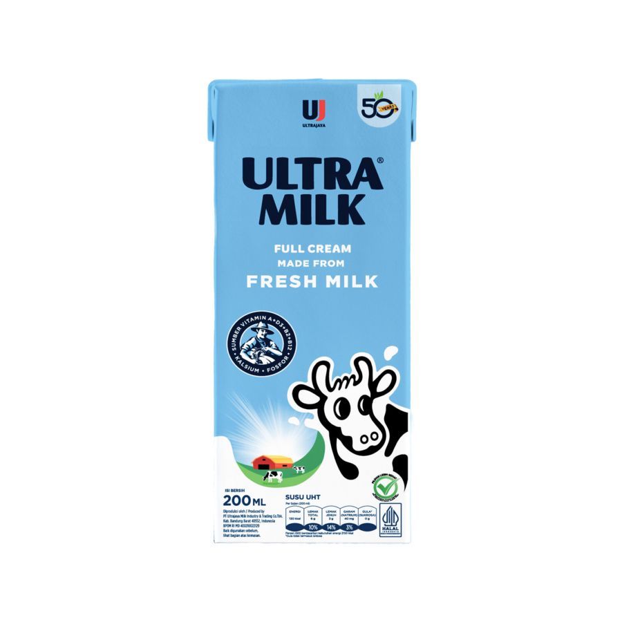 Ultra Milk Full Cream Fresh Milk 200ml