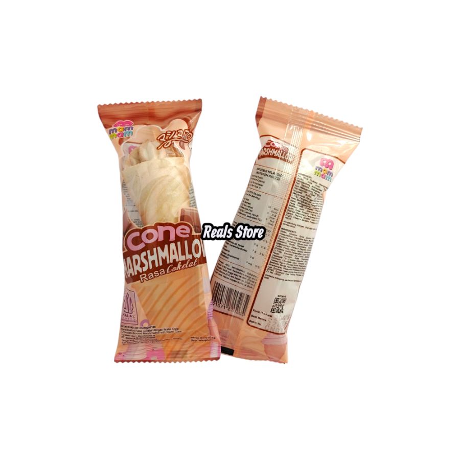 Mam Mam Cone Marshmallow Rasa Cokelat 8gr