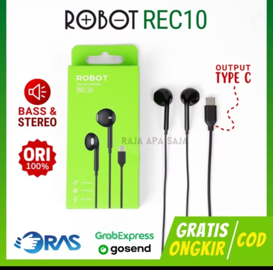 HEADSET TYPE C ROBOT REC 10