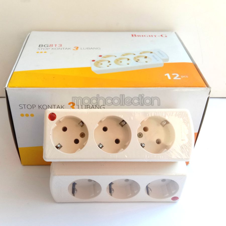 BRIGHT G - Stop Kontak 3 L (PCS)
