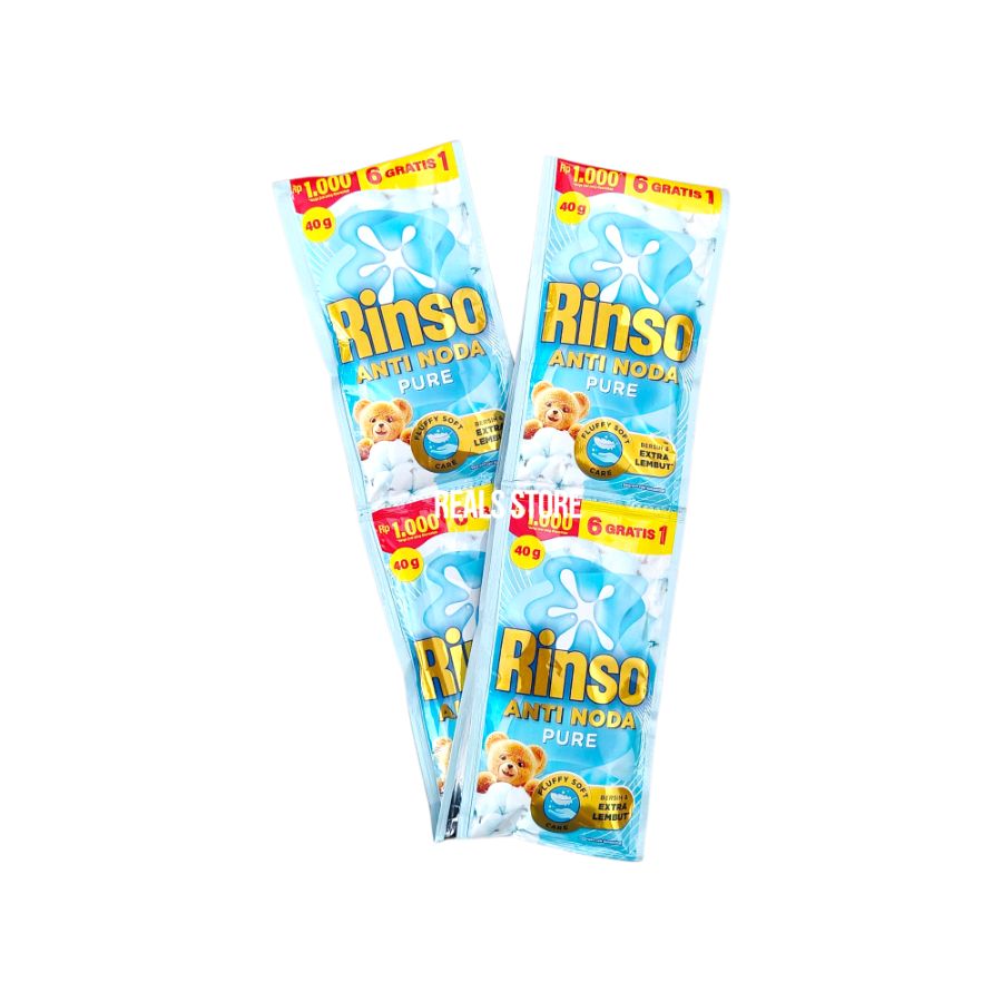 Rinso Anti Noda Pure Fluffy Soft Care 40gr