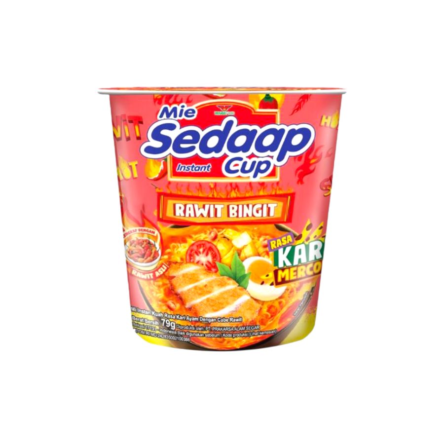 Sedaap Cup Rawit Bingit Rasa Kari Mercon 79gr