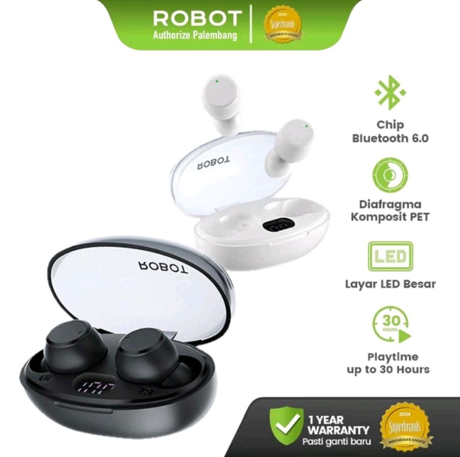 HEADSET BLUETOOTH ROBOT DOTS 2