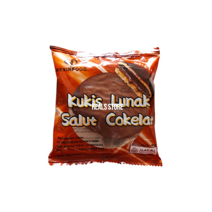 Kexinfood Kukis Lunak Salut Cokelat 40gr