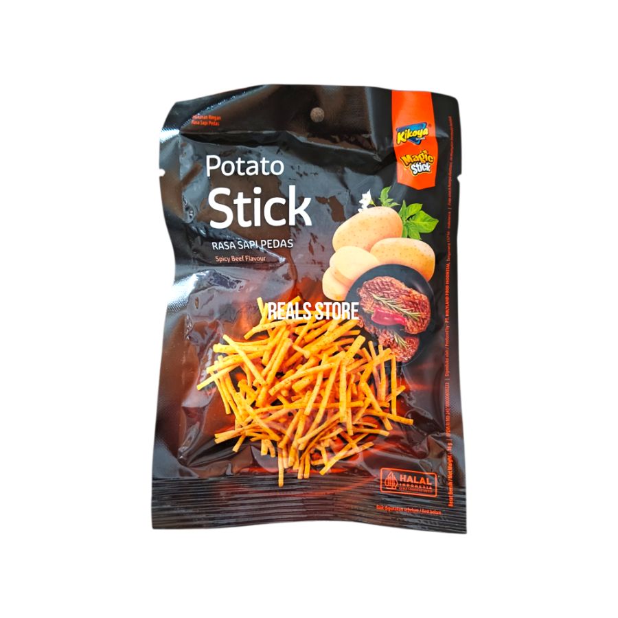 Kikoya Snack Potato Stick Sapi Pedas 16gr