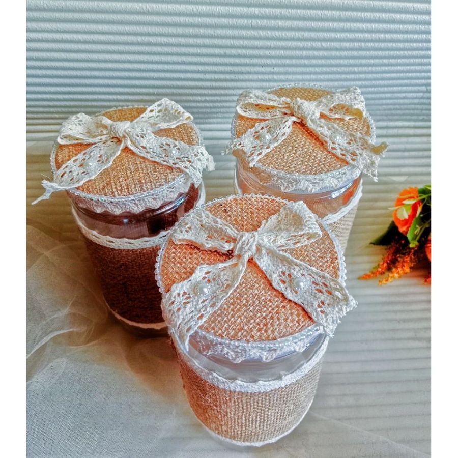 (ISI 3 ) TOPLES KAIN GONI 1000ML- TOPLES HIAS RISTIC - TOPLES LEBARAN - TOPLES IDUL FITRI - KERAJINAN PRODUK UMKM